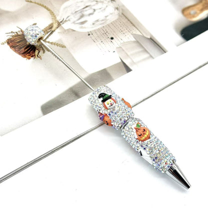【D.P.C】10 Pcs Halloween Full-Diamond Beaded Pen DIY BEADS