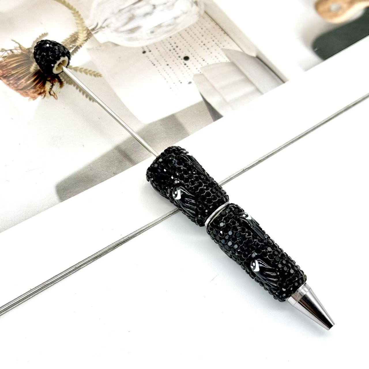 【D.P.C】10 Pcs Halloween Full-Diamond Beaded Pen DIY BEADS