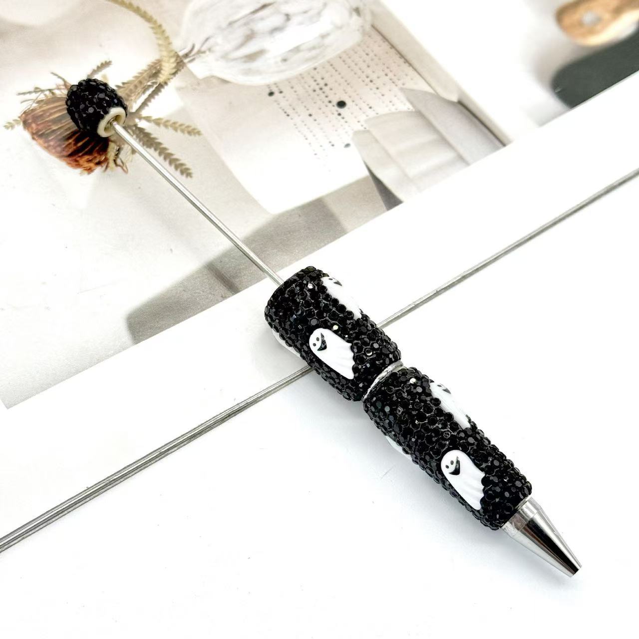 【D.P.C】10 Pcs Halloween Full-Diamond Beaded Pen DIY BEADS