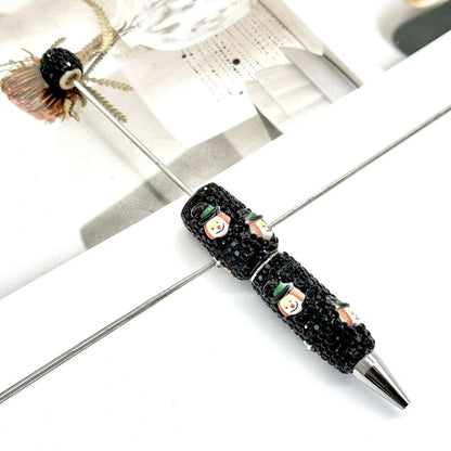 【D.P.C】10 Pcs Halloween Full-Diamond Beaded Pen DIY BEADS