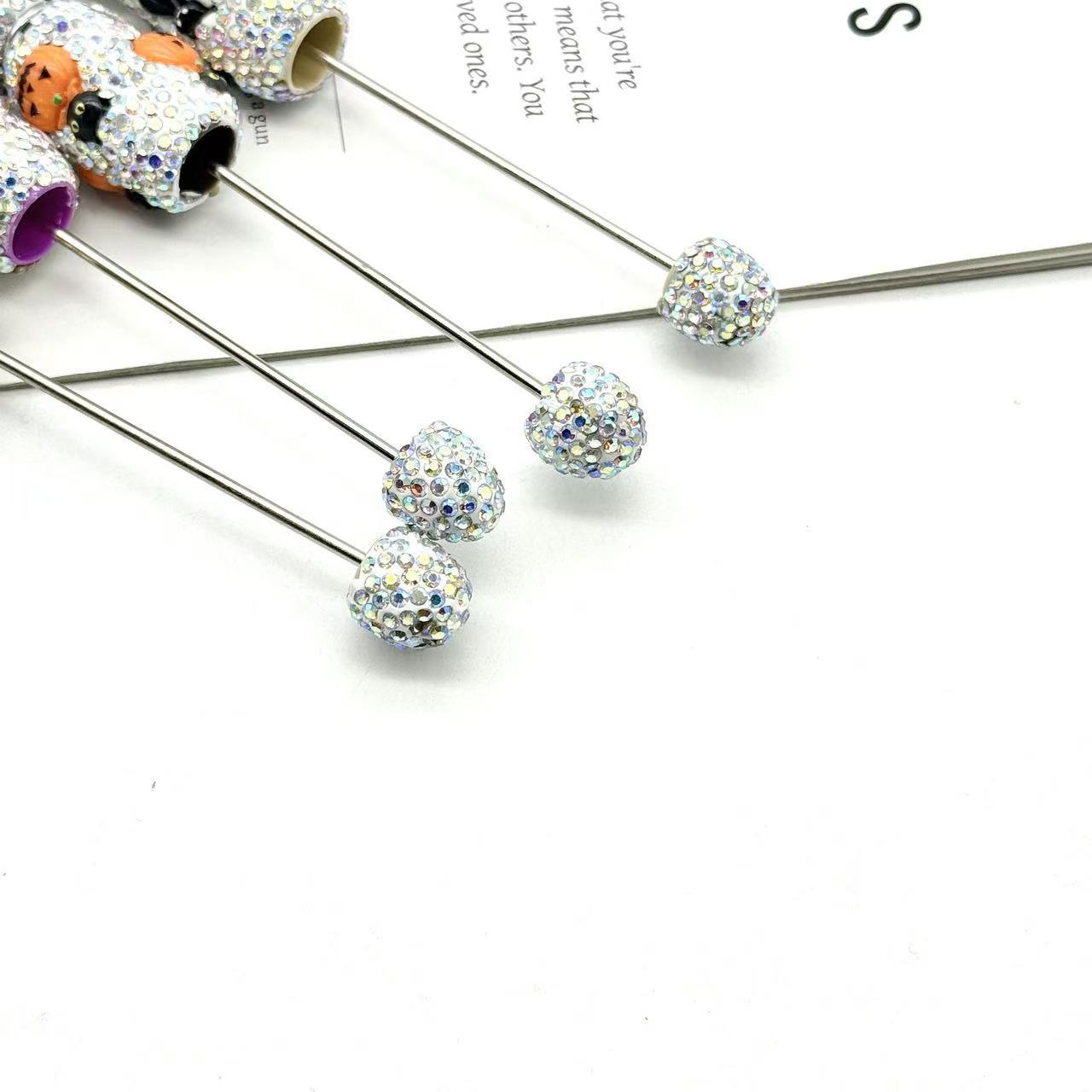 【D.P.C】10 Pcs Halloween Full-Diamond Beaded Pen DIY BEADS
